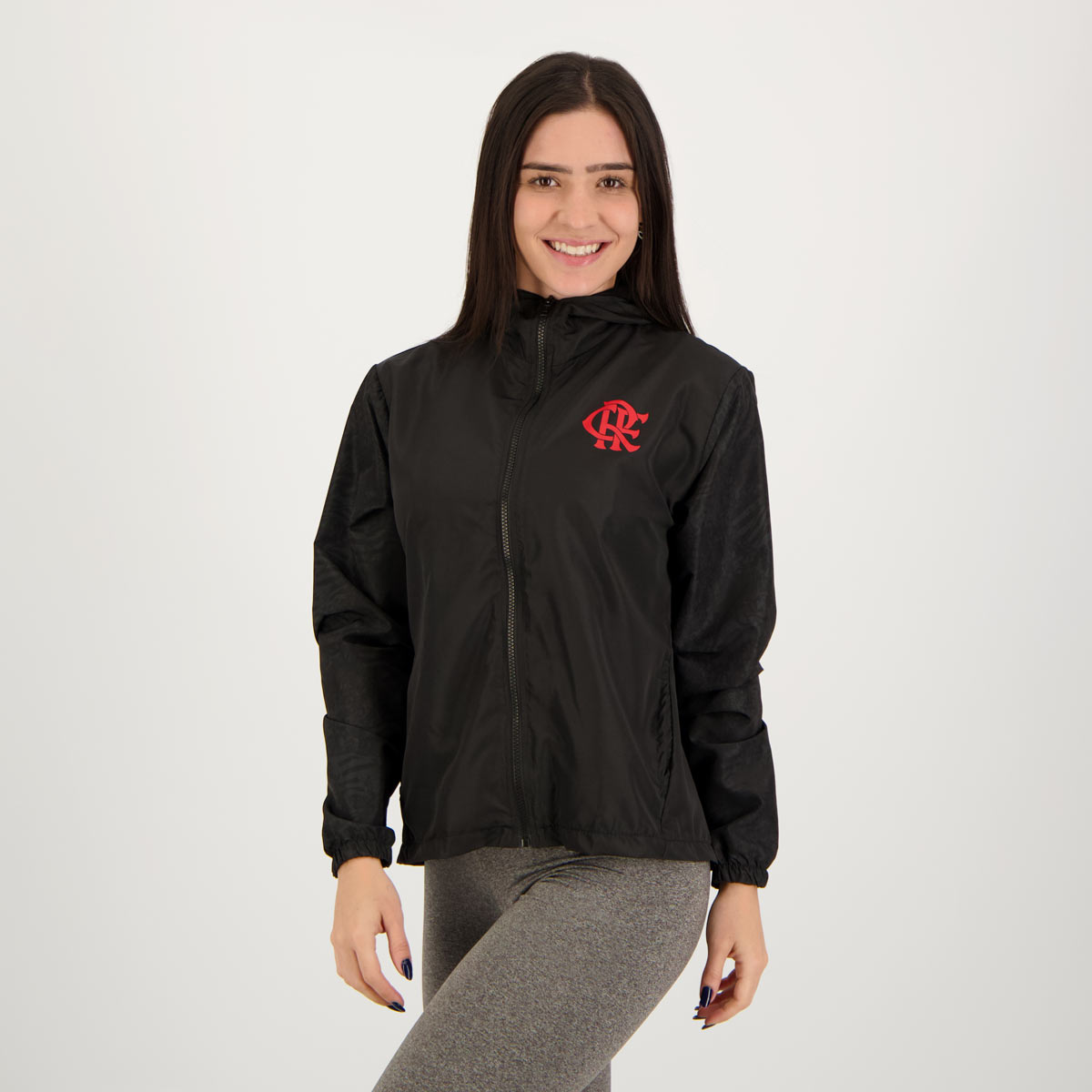 Jaqueta Flamengo Sag Feminina Preta