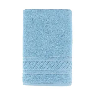 Toalha de Banho Yara 1,50m x 75cm 01 Peça 100% Algodão 530g/m² - Azul Cristal
