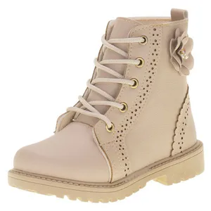 Bota Infantil Feminina Coturno Ortobaby 6225 BEGE 23
