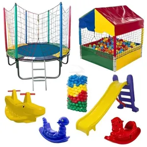Kit Playground Pula 1,83M Piscina 1M 500 Pecas Escorrega Medio 3 Gangorras Rotoplay Brinquedos Kit Playground Pula 1,83M Piscina 1M 500 Pecas Escorrega Medio 3 Gangorras Rotoplay