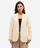 blazer feminino de alfaiataria com viscose amarelo P
