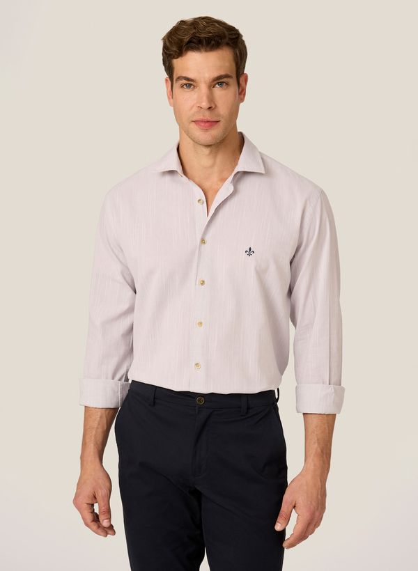 Camisa Comfort Fit Flame Liso Dudalina Masculina 2