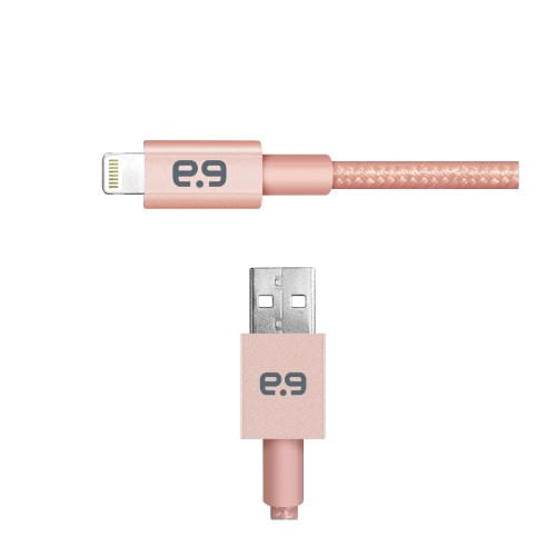 Cabo Pure Gear Lightning para iPhone 6/6 Plus/5S/5/5c- Nylon Rose