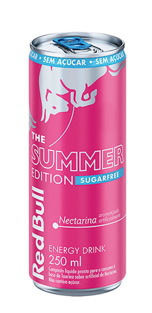 Energético Nectarina Zero Açúcar Red Bull Lata 250ml The Summer Edition