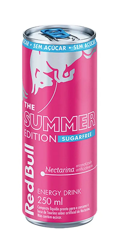 Energético Nectarina Zero Açúcar Red Bull Lata 250ml The Summer Edition