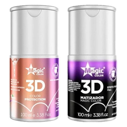 Kit Matizador E Máscara Diluidora Magic Color 100ml Prata (MP)