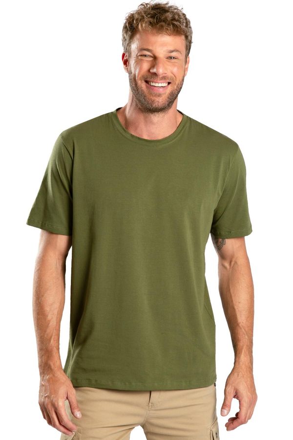 T-Shirt Básica Premium Algodão Egípcio Verde Musgo VERDE MUSGO/P