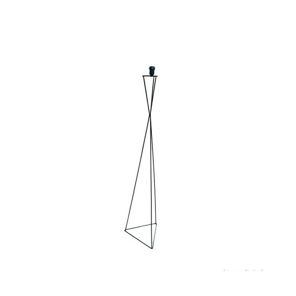Base para abajur triangular Click 130cm preta LS Ilumina
