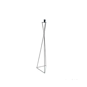 Base para abajur triangular Click 130cm preta LS Ilumina