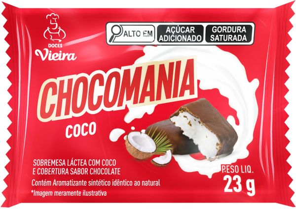 Doces Vieira Chocomania Coco 23g