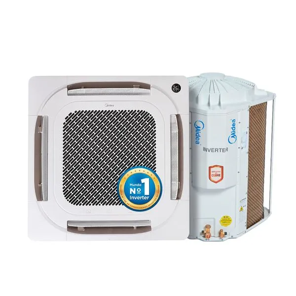 Ar Condicionado Split Cassete 36.000 BTUs Inverter Frio Midea 4 Vias 40KVQE36M5.40KWFLBM.38CCVE36515MM - 220v