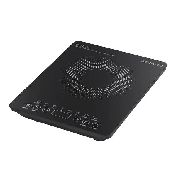 Cooktop de Indução ACKI01I01 Preto 1 Boca 1200w 127v 14464 - Agratto