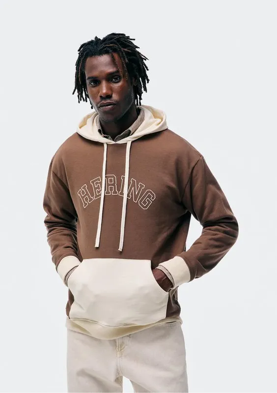 Blusão Masculino Comfort Em Moletom - Marrom XG