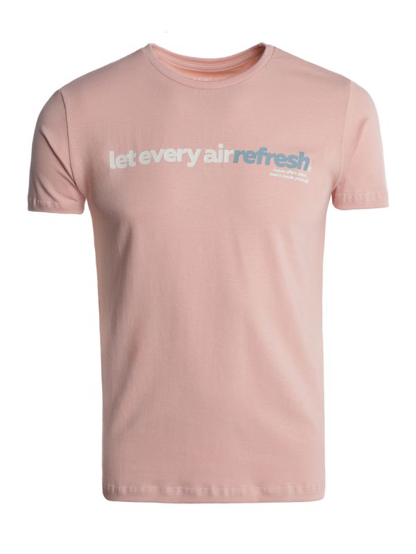 Camiseta Cotton Manga Curta Masculina ROSA GG
