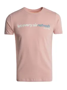 Camiseta Cotton Manga Curta Masculina ROSA GG