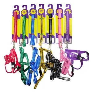Guia E Peitoral Tradicional Nº2 Nylon Listras 3097 - Pet Toys