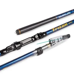 Vara Telescópica Triton Spin 2,70m para Molinete e Carretilha com Passadores Azul Maruri Fishing Vara Telescópica Triton Spin 2,70m com Passadores Azul Maruri Fishing