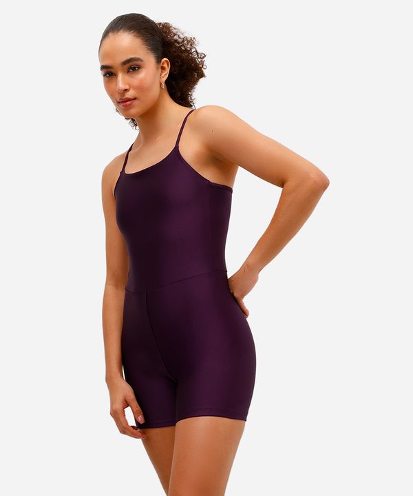 macaquinho feminino alças finas esportivo roxo G