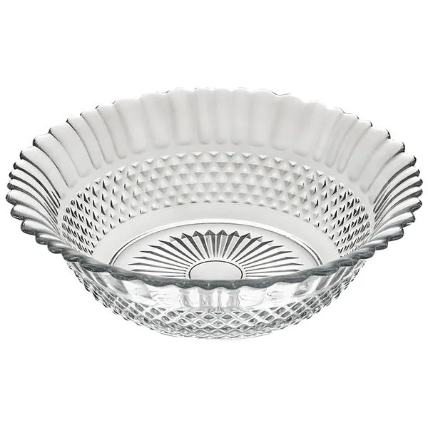 Centro de Mesa Dia Vidro Reciclado Transparente 7x24cm - Vitazza