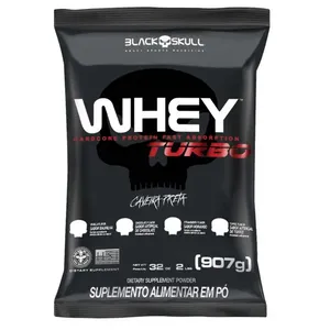 Whey Turbo - Refil 907g - Black Skull Refil Whey Turbo Toffe 907g