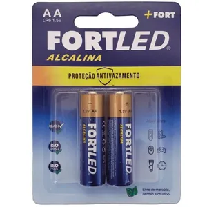Pilha Alcalina Fortled AA 2 Unidades