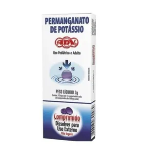 Permanganato de Potássio ADV 10 Comprimidos Solúveis para Banho