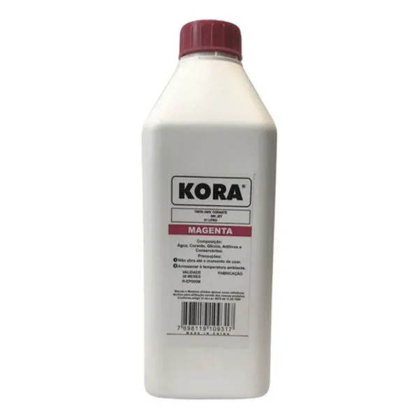 Tinta Corante para Impressora Jato de Tinta Hp Jet Universal 1L Magenta Masterprint Tinta Corante para Impressora Jato de Tinta Hp Jet 1L Magenta Masterprint