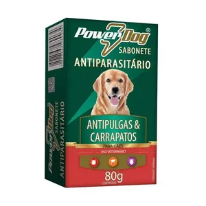 Sabonete Powerdog Anti-pulgas e Carrapatos 80g