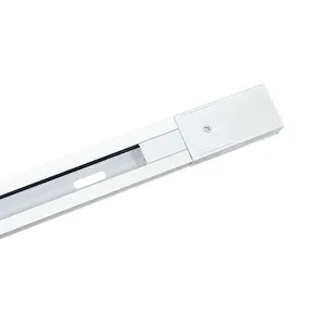 Trilho Eletrificado De Sobrepor Para Spot Nordecor Com 2 Metros Bivolt Branco 6060