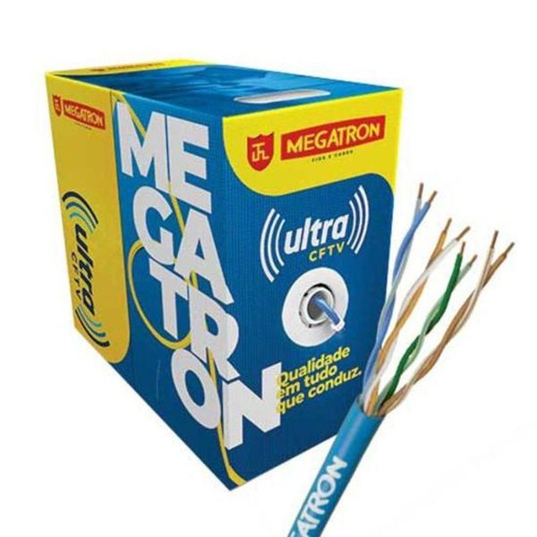 Cabo Ultra Cftv 4px24awg 300m Megatron Branco - Cx - 300