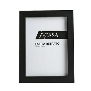 Porta Retrato Reto Preto 15x21cm - Acasa