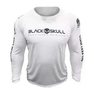 Camiseta Dry Fit Soldado BOPE Manga Longa Preta Camiseta Dry Fit Soldado Bope Manga Longa Branca – M