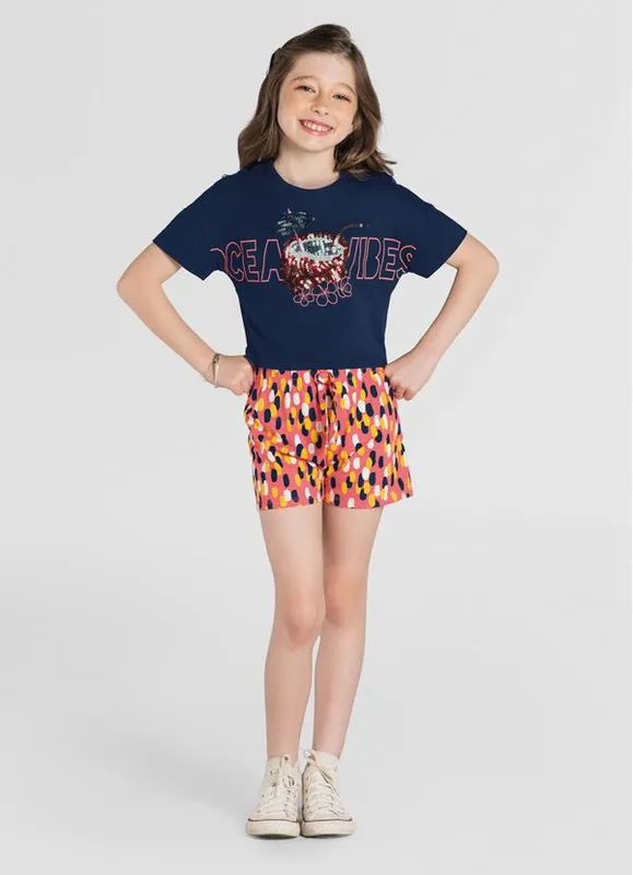 Conjunto infantil menina praia Brandili - 12