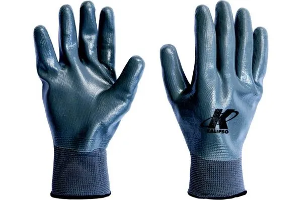 Luva Nylon Revestimento Total Nitrílica 8/M Punho Elástico - Kalipso