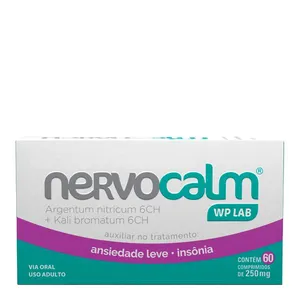 Calmante e Fitoterápico Nervocalm 250mg 60 Comprimidos