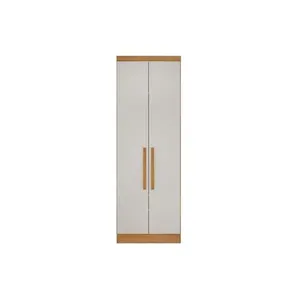 Módulo de Quarto Solteiro Guarda Roupa c/2 Portas 3Gavs Rizon/Linea Cumaru/Fendi 25 - N. Horizonte