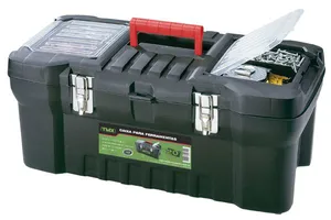 Caixa para Ferramentas Plastica 20" com Tampa Organizadora Trava Metal - TMX