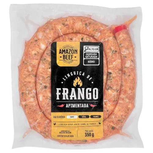 Linguiça De Frango Apimentada Amazon Beef 350g