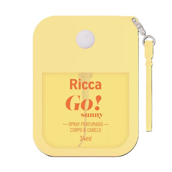 Spray Perfumado Ricca Colônia Corpo E Cabelo Go! Sunny 34ml