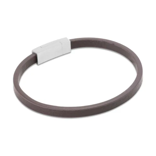 Pulseira Arnault de Couro Marrom Marrom G
