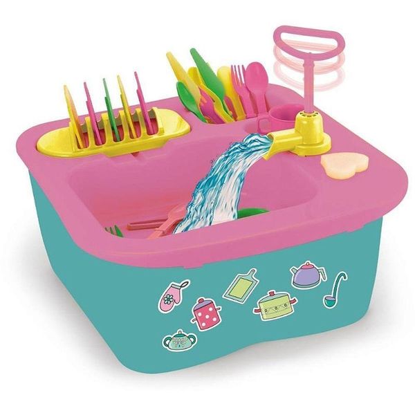 Brinquedo de Casinha Acqua Brink Pia Divertida Ecológica Branco Homeplay