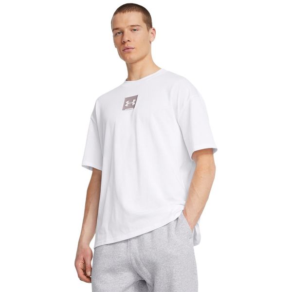 Camiseta Sportstyle Masculina Under Armour Heavyweight Oversized GG Branco