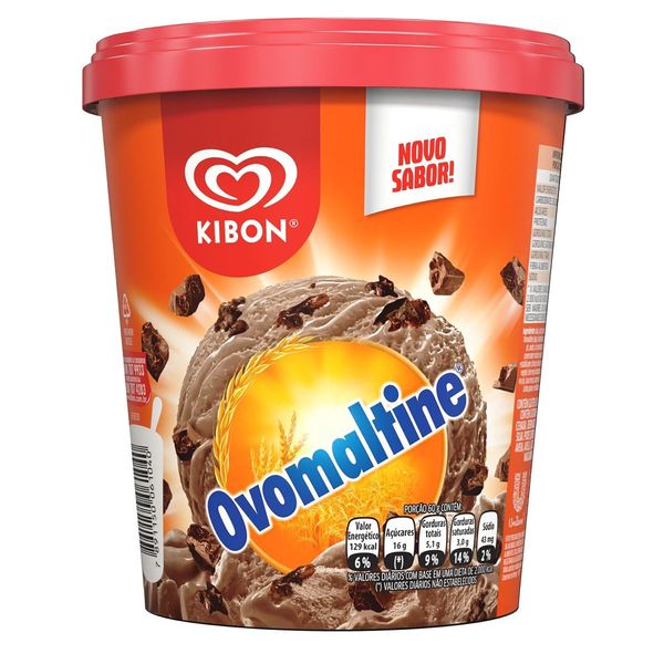 Sorvete Kibon Ovomaltine 800ml