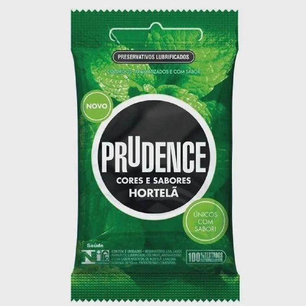 Preservativo Prudence Cor Sabor Hotelã 3 Unidades