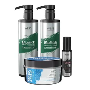 Kit Wess Balance SH + Cond 500ml + Mask 180g + WeShine 45ml