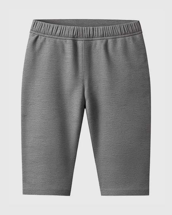 Bermuda Infantil Menina Ciclista Em Algodão Malwee Kids Cinza Escuro - 6