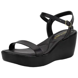 Sandália Feminina Anabela Via Scarpa 175718844 PRETO 39