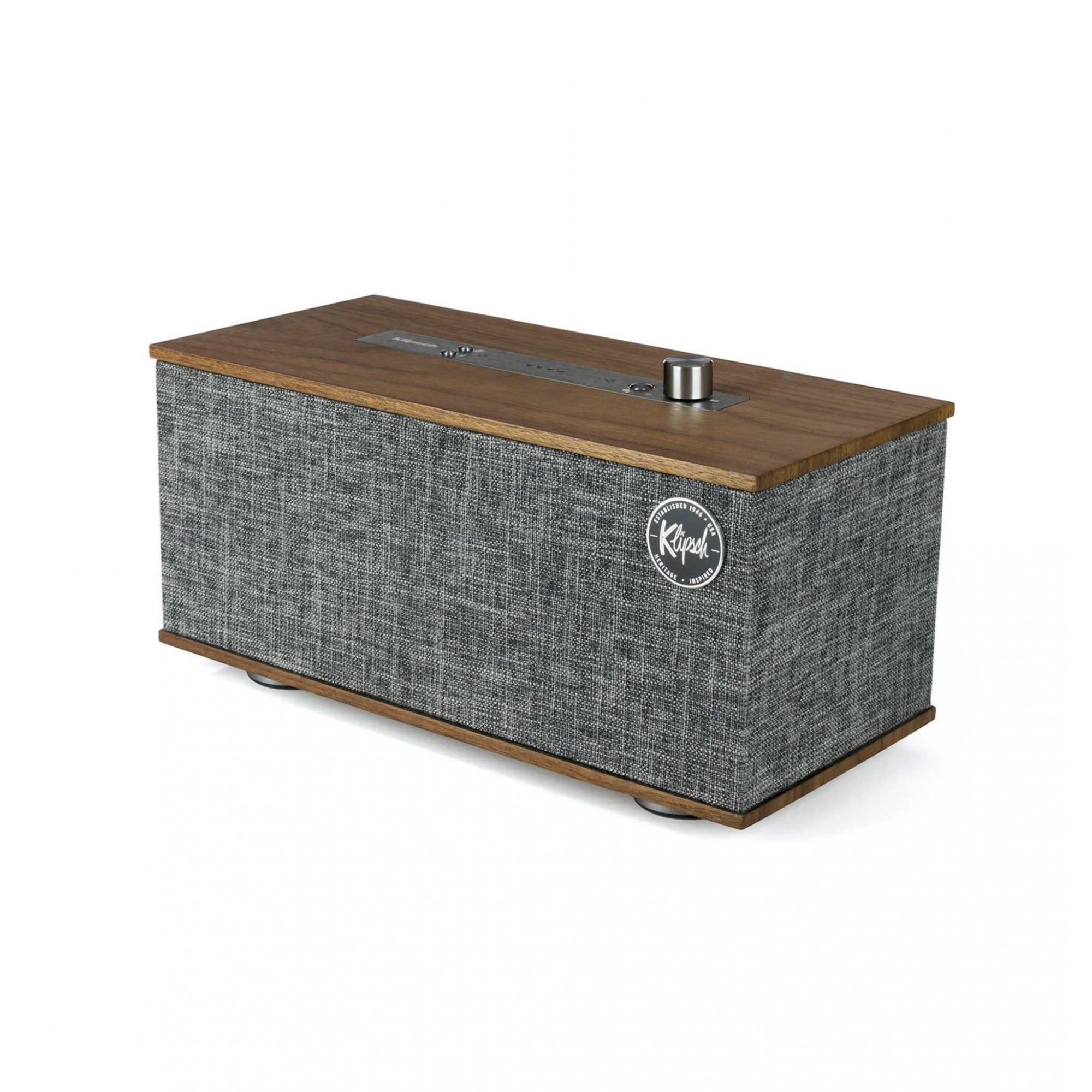 Klipsch The ONE Caixa Ativa Bluetooth e Google Assistant Walnut ( Bivolt )