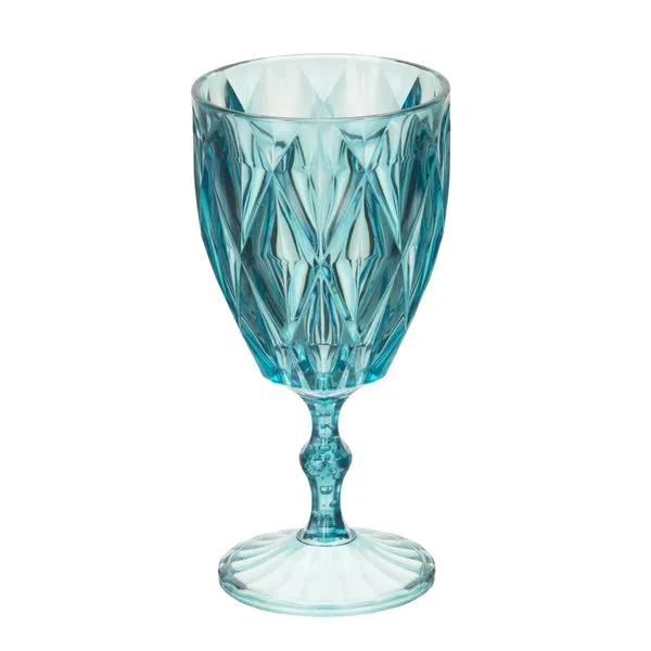 Taça Diamante Verde 300ml de Plástico - Plastifesta