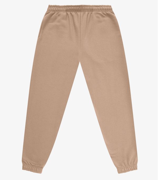 Calça Jogger Básica Moletom Peluciado Rovitex Marrom GG